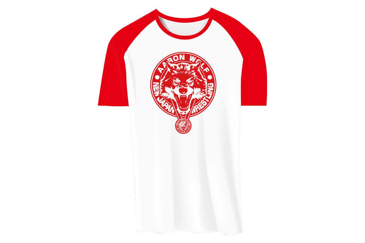 ウルフアロン ラグランTシャツ(レッド)