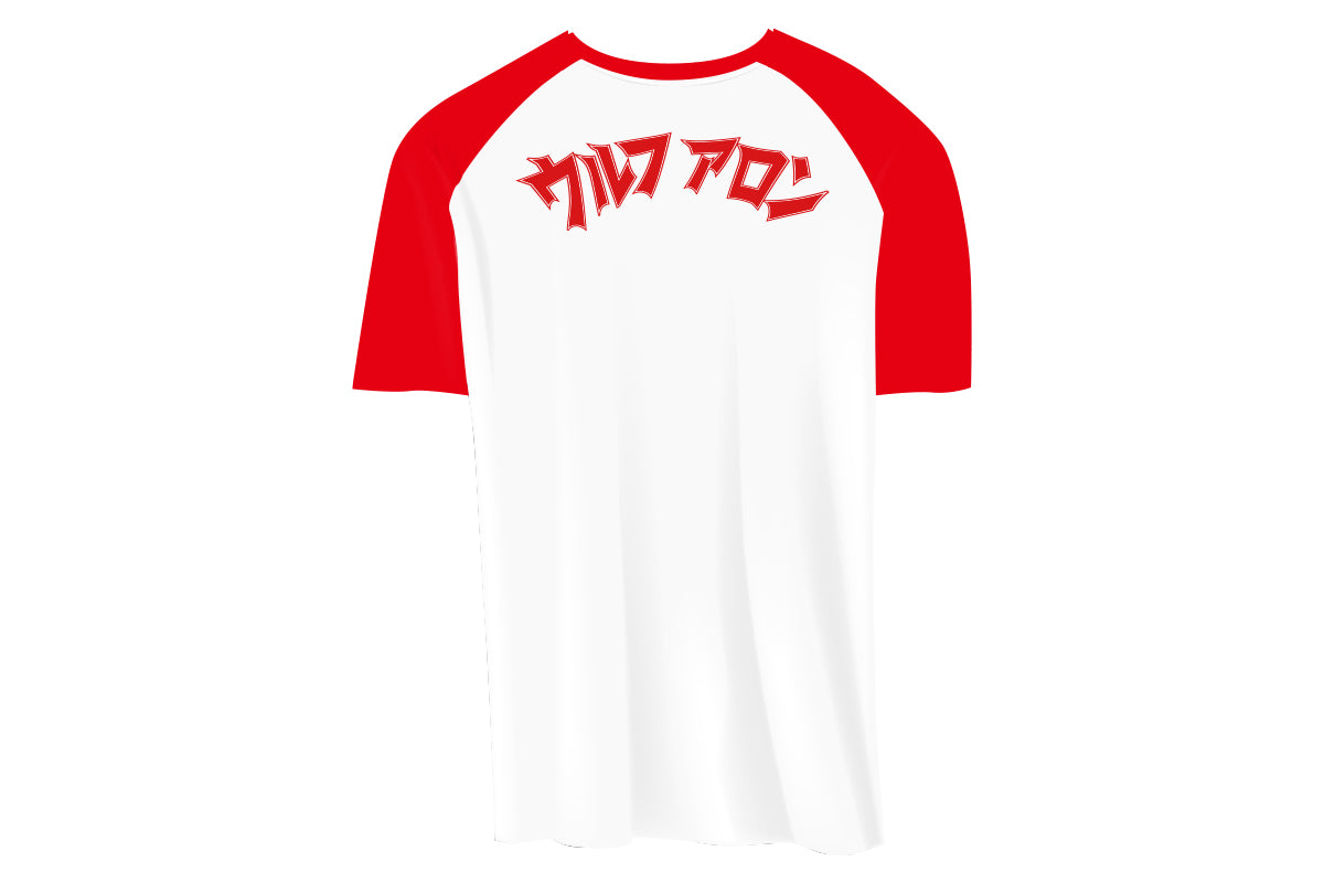 ウルフアロン ラグランTシャツ(レッド)