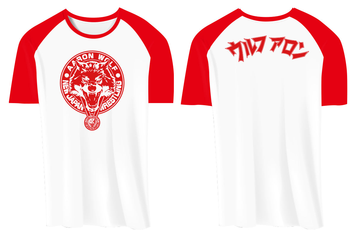 ウルフアロン ラグランTシャツ（レッド）