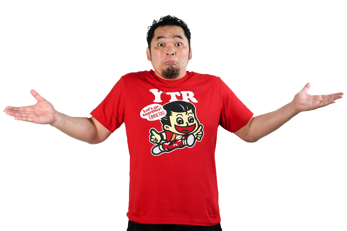 矢野通×ROLLING CRADLE コラボ「Let's go together!」Tシャツ(一面対抗戦限定カラー レッド/限定ステッカー付)