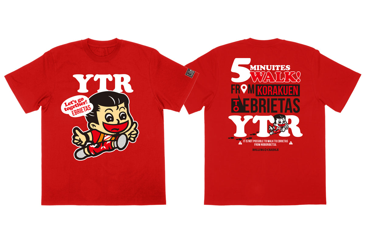 矢野通×ROLLING CRADLE コラボ「Let's go together!」Tシャツ(一面対抗戦限定カラー レッド/限定ステッカー付)