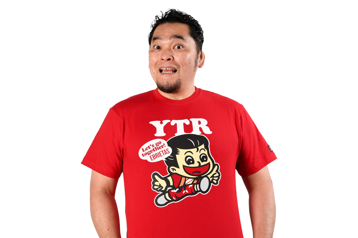 矢野通×ROLLING CRADLE コラボ「Let's go together!」Tシャツ(一面対抗戦限定カラー レッド/限定ステッカー付)