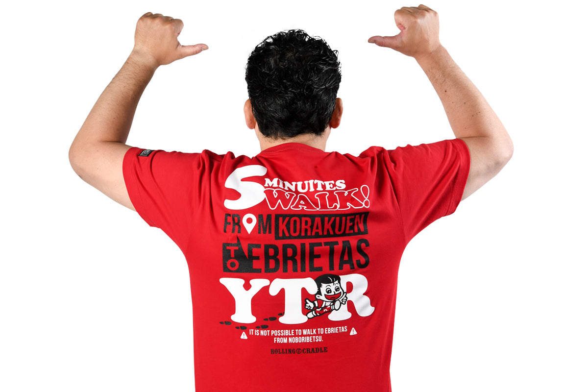 矢野通×ROLLING CRADLE コラボ「Let's go together!」Tシャツ(一面対抗戦限定カラー レッド/限定ステッカー付)