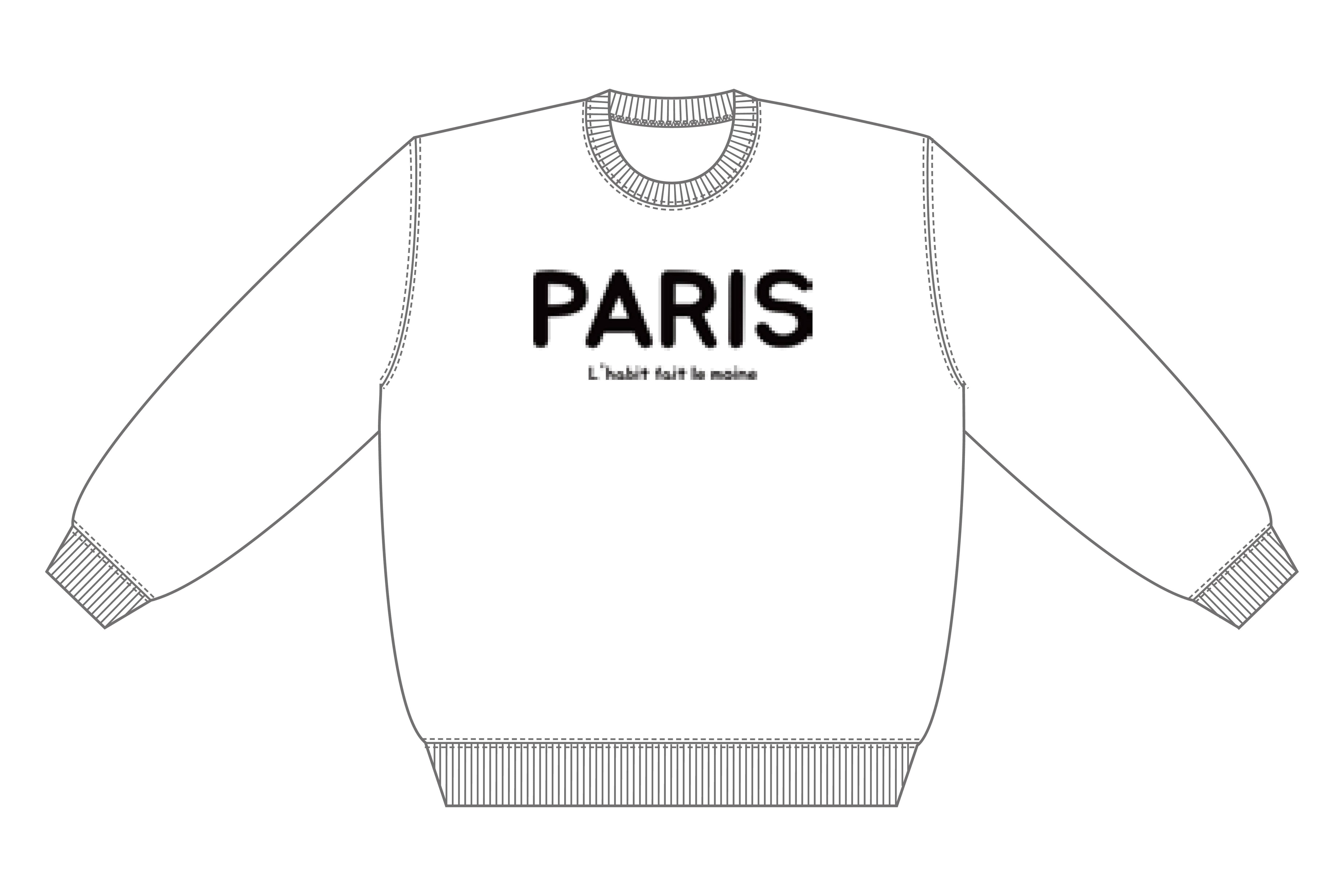 YOH「PARIS」スウェットレーナー