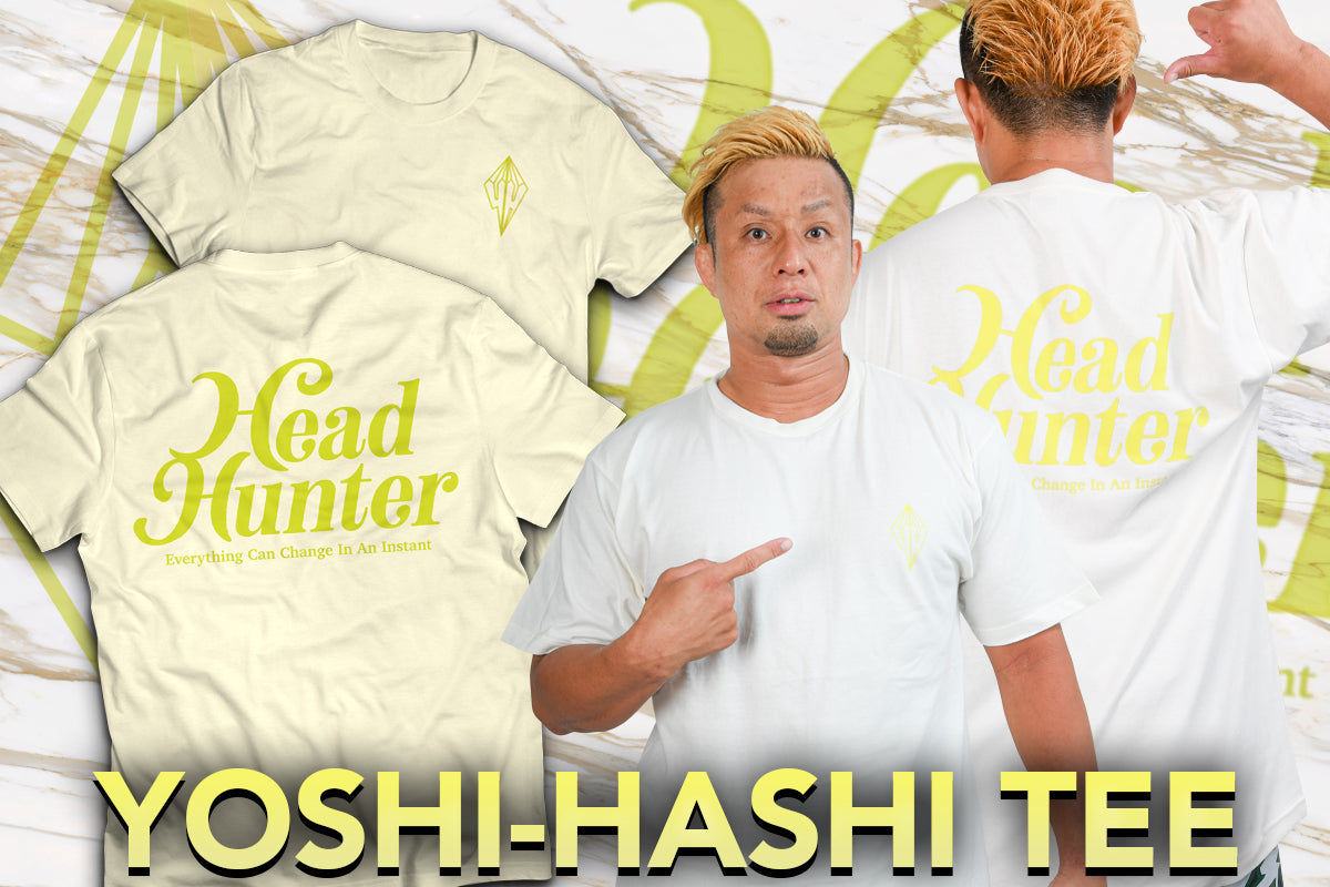 YOSHI-HASHI「Head Hunter」Tシャツ(アイボリー)