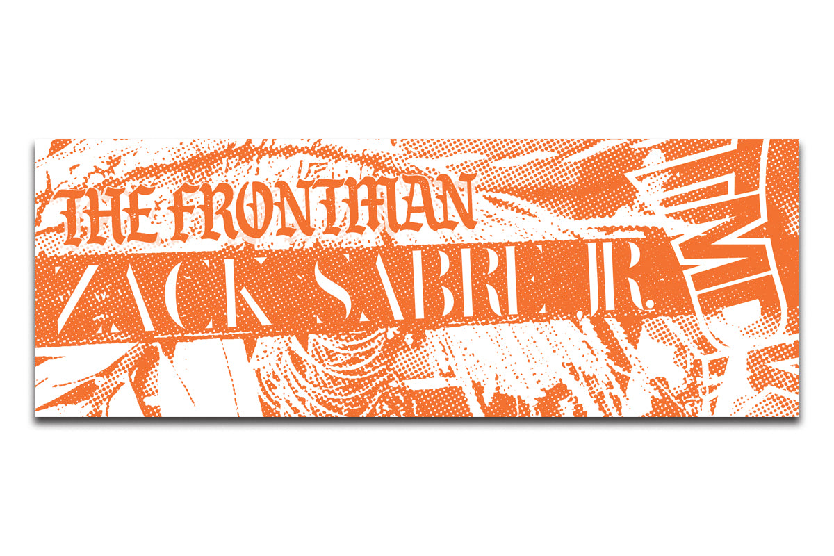 ザック・セイバー Jr.「THE FRONTMAN」スポーツタオル(2025・オレンジ×ホワイト)