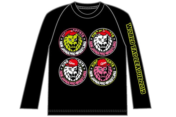 広島東洋カープ×NJPW四頭四色ロングスリーブ(ブラック)