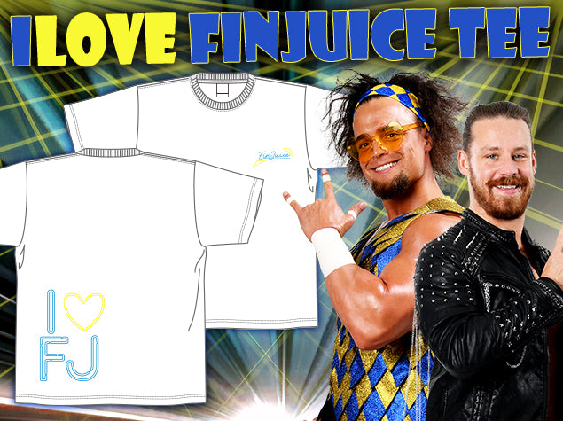 ジュース&フィンレー「I LOVE FJ」Tシャツ(ホワイト)