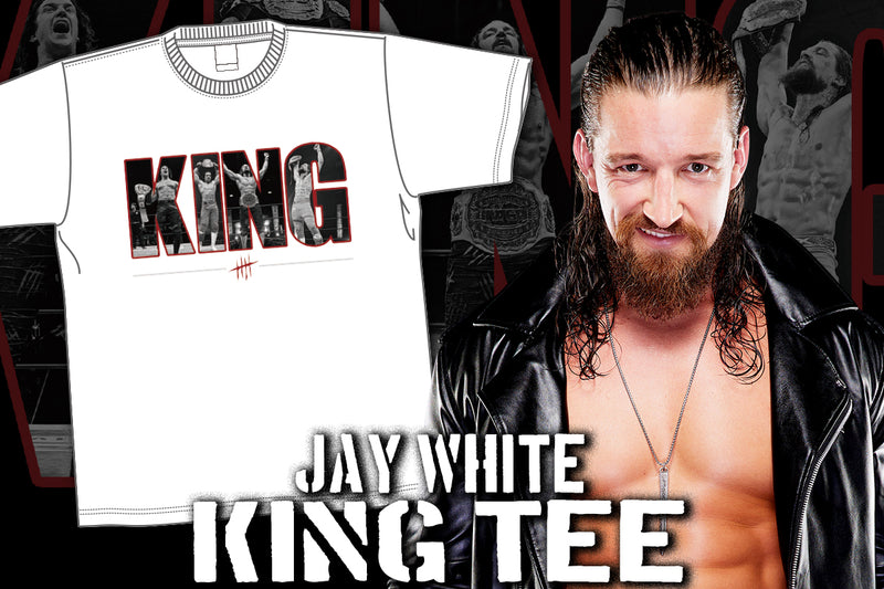 ジェイ・ホワイト「KING」Tシャツ（ホワイト）