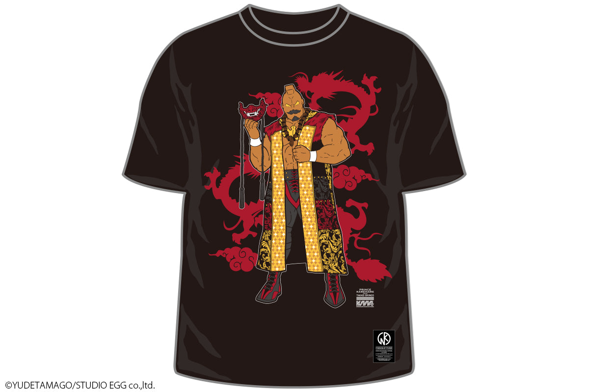 鷹木信悟×プリンス・カメハメ Tシャツ(ブラック)