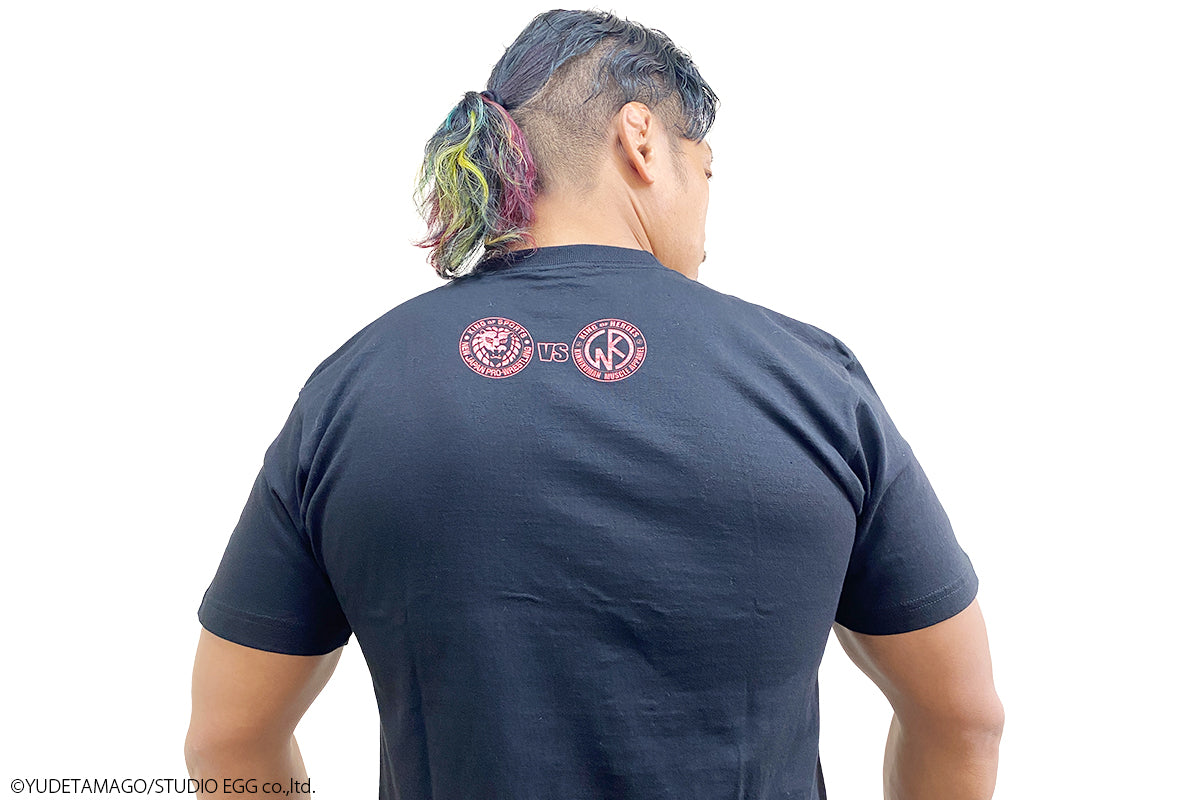 鷹木信悟×プリンス・カメハメ Tシャツ(ブラック)