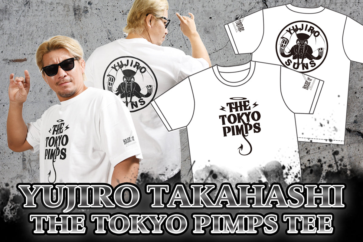 高橋裕二郎「THE TOKYO PIMPS」Tシャツ(ホワイト)