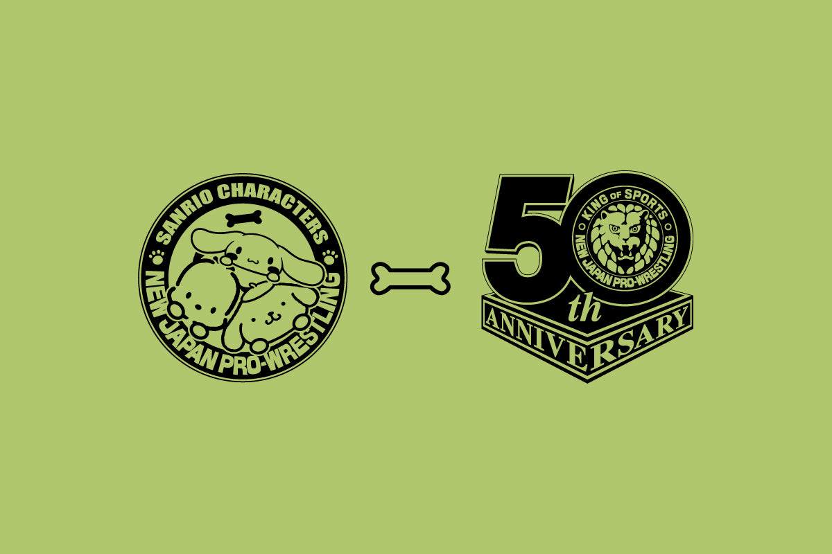 サンリオキャラクターズ×新日本プロレス Dog Lucha Tシャツ22(ライムグリーン)