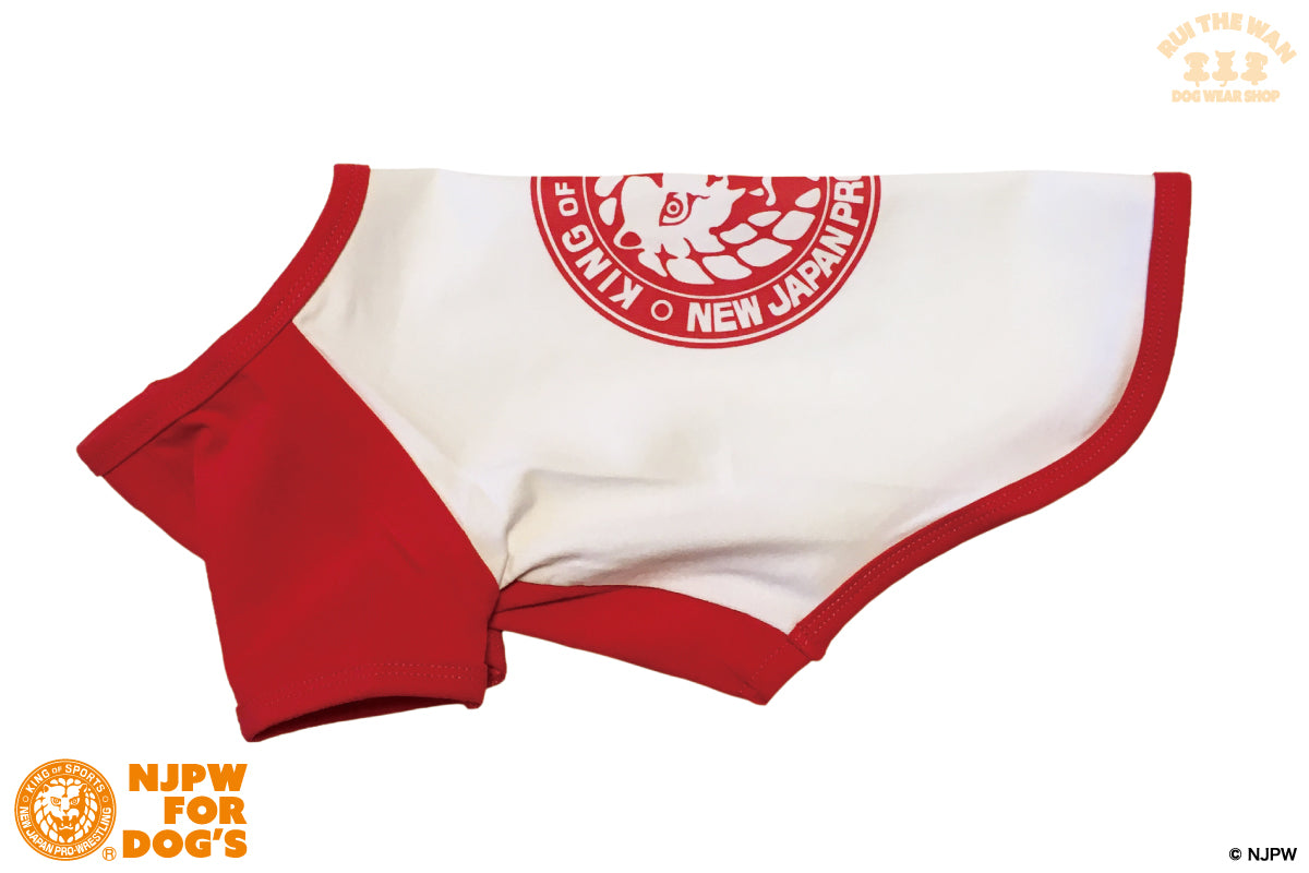 ドッグウェア ラグランTシャツ(袖有り/レッド)