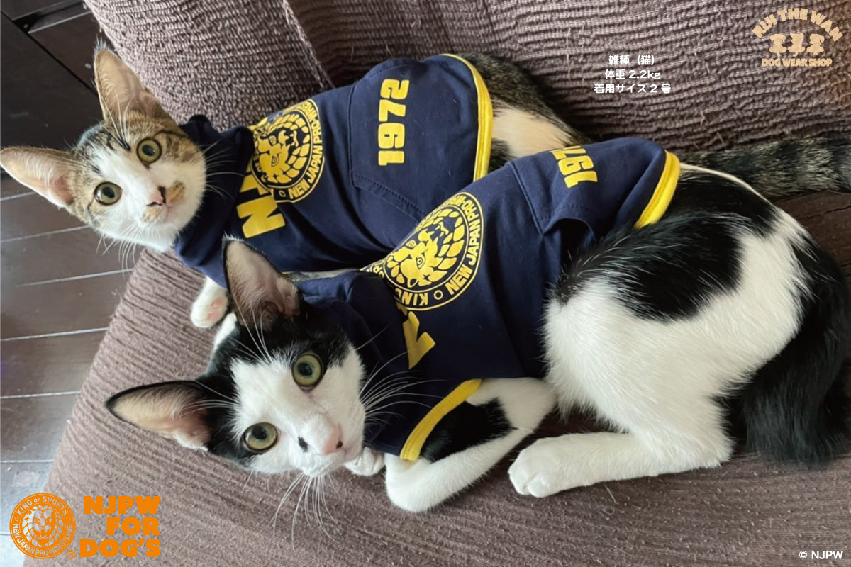 ドッグウェア パーカー(袖なし/ネイビー×イエロー)