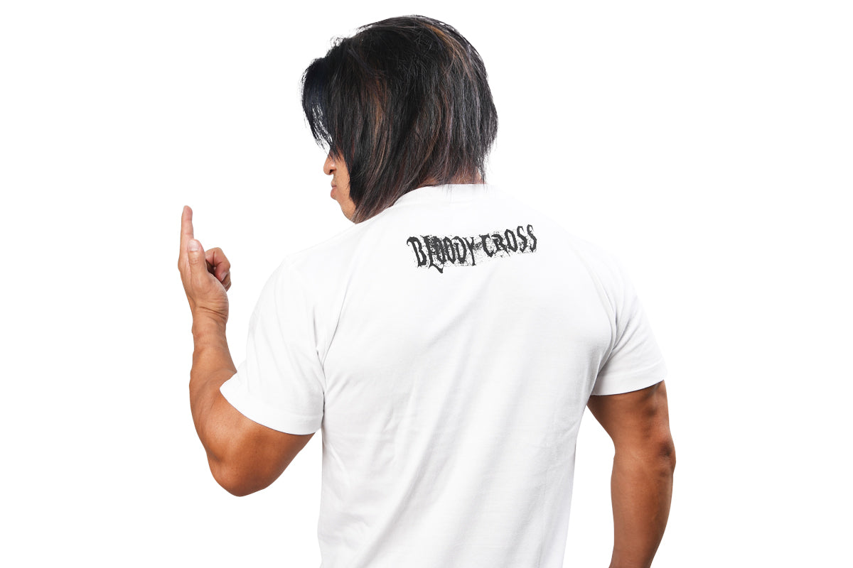 石森太二「BONE SOLDIER CLUB」Tシャツ(2022/ホワイト×ブラック)
