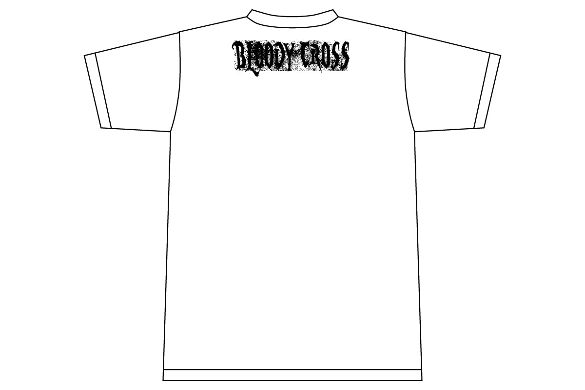 石森太二「BONE SOLDIER CLUB」Tシャツ(2022/ホワイト×ブラック)