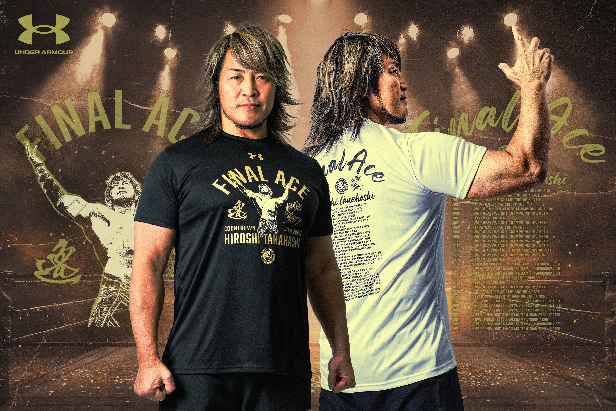 🔥新商品🔥「アンダーアーマー×棚橋弘至」の『FINAL ACE』コラボアイテムが完成！