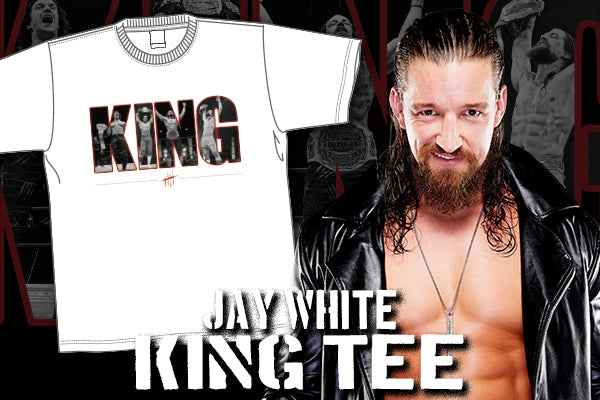 🔥新商品🔥ダラスにグランドスラム王者が降臨！『ジェイ・ホワイト「KING」Tシャツ』が新着！