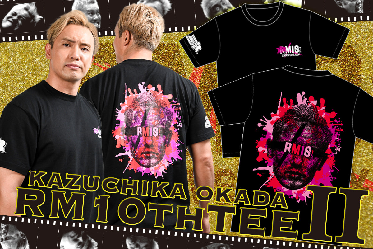 ✨再入荷✨オカダ・カズチカ「RM10th FACE」ⅡTシャツ（ブラック）