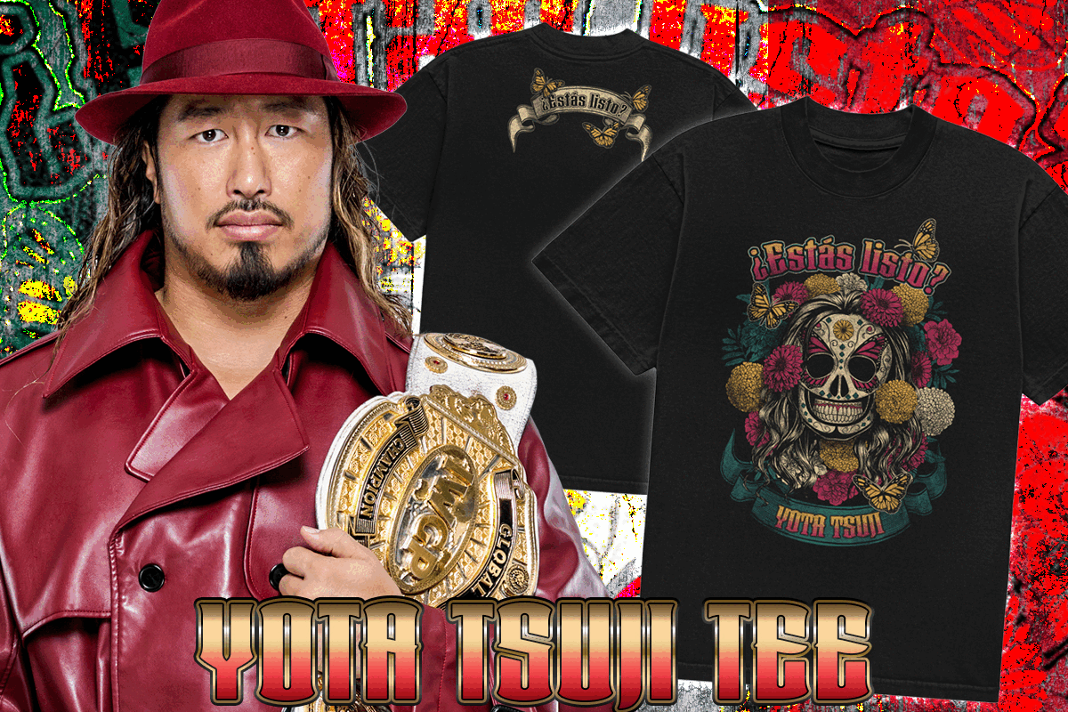 🔥新商品🔥ライオンマーク、棚橋弘至、後藤洋央紀、辻陽太の新作グッズの新作グッズが完成！海野翔太選手と天龍源一郎さんのコラボTシャツが完成！