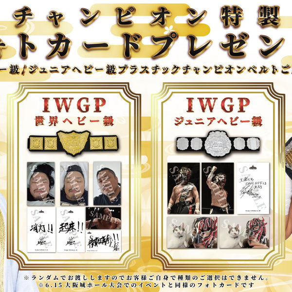 闘魂SHOP通販・水道橋店限定】チャンピオン特製フォトカードプレゼント