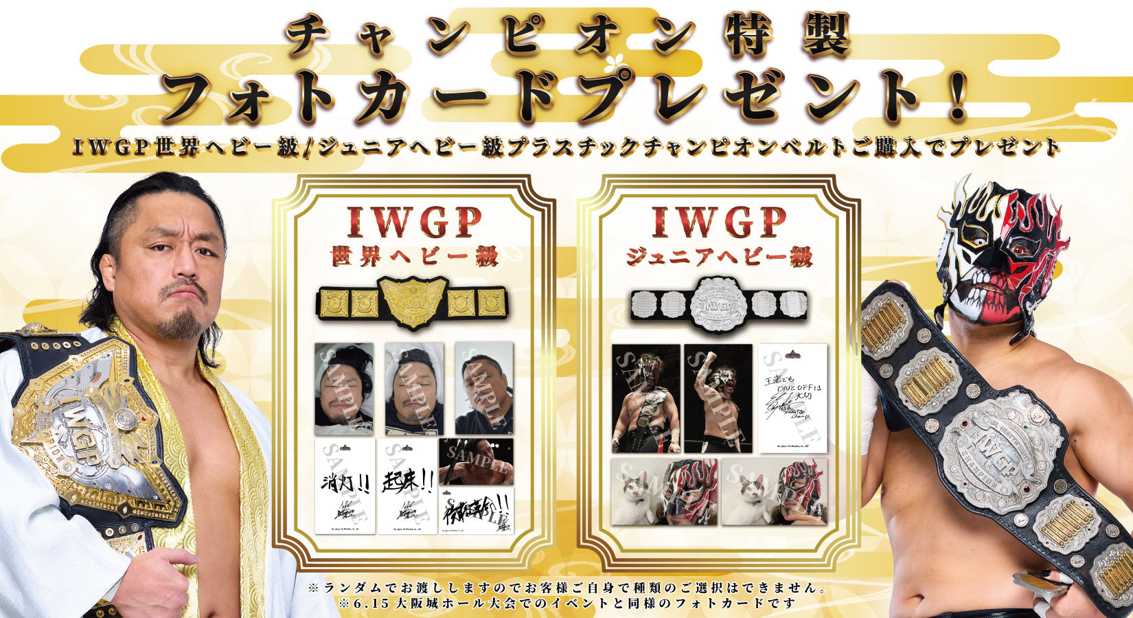 【闘魂SHOP通販・水道橋店限定】チャンピオン特製フォトカードプレゼント！※6/30追記