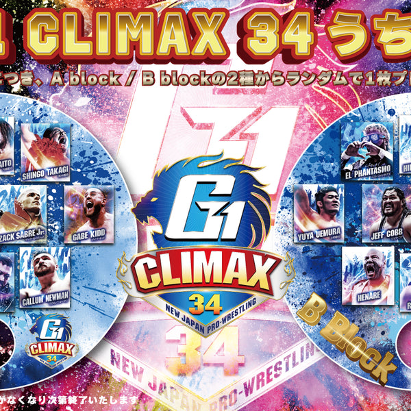 🪭終了🪭G1 CLIMAX 34うちわプレゼント!!絵柄はAblock、Bblockの2種類🦁🔥