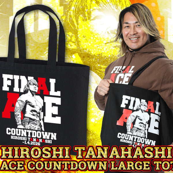 新日本プロレス 棚橋弘至フィギュア ・トートバッグセット ✨再入荷✨棚橋弘至「FINAL ACE COUNTDOWN」ラージトートバッグ