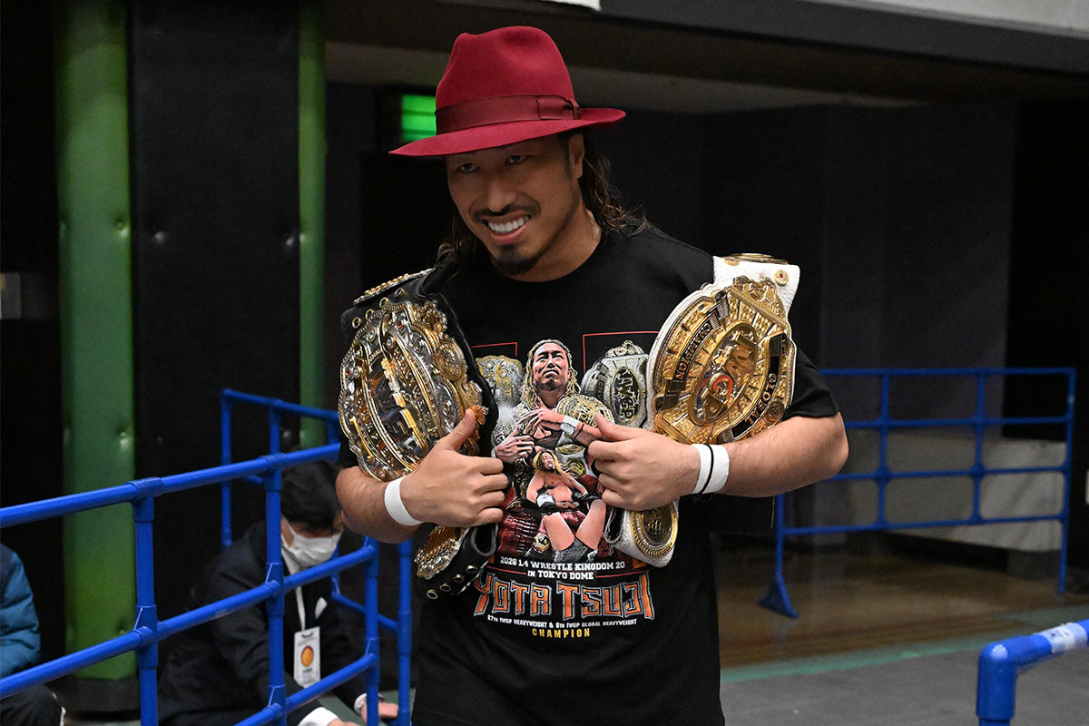 辻陽太 第87代IWGPヘビー級&第6代IWGP GLOBALヘビー級 二冠記念Tシャツ