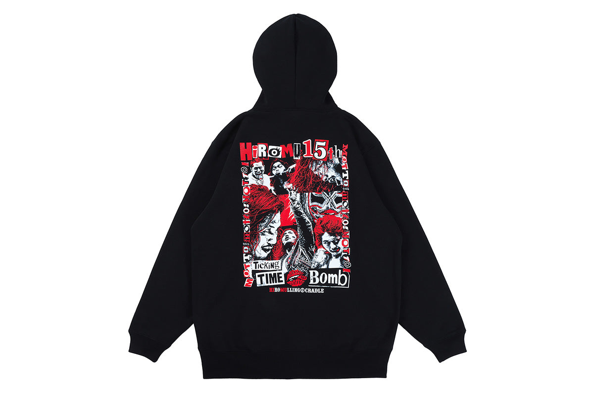 高橋ヒロム&ROLLING CRADLE PRODUCE 15thANNIVERSARY COLLABORATION ZIPパーカー（ブラック）