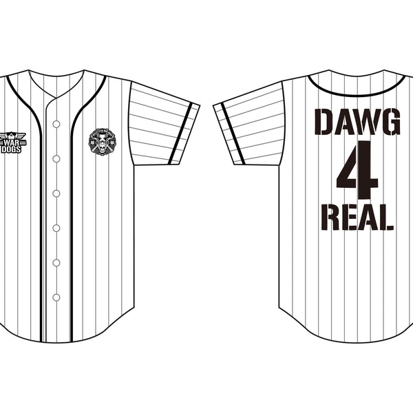 新日本プロレス　バレットクラブ　ウォードッグス　ベースボールシャツ　Lサイズ BULLET CLUB WAR DOGS「DAWGS 4 REAL」ベースボールシャツ
