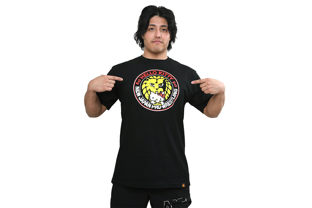 新日本プロレス×ハローキティ コラボTシャツ（HELLO KITTY meets Lion-mark 2026）