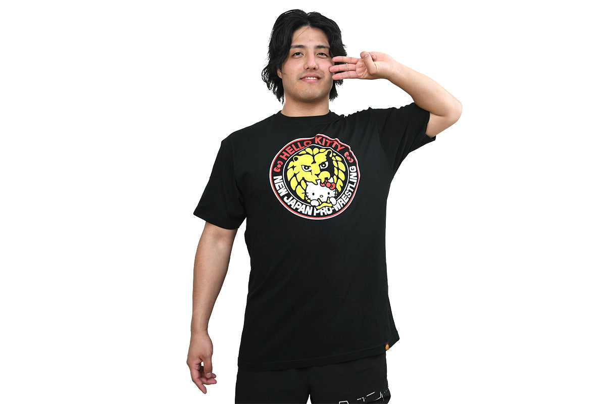 新日本プロレス×ハローキティ コラボTシャツ（HELLO KITTY meets Lion-mark 2026）