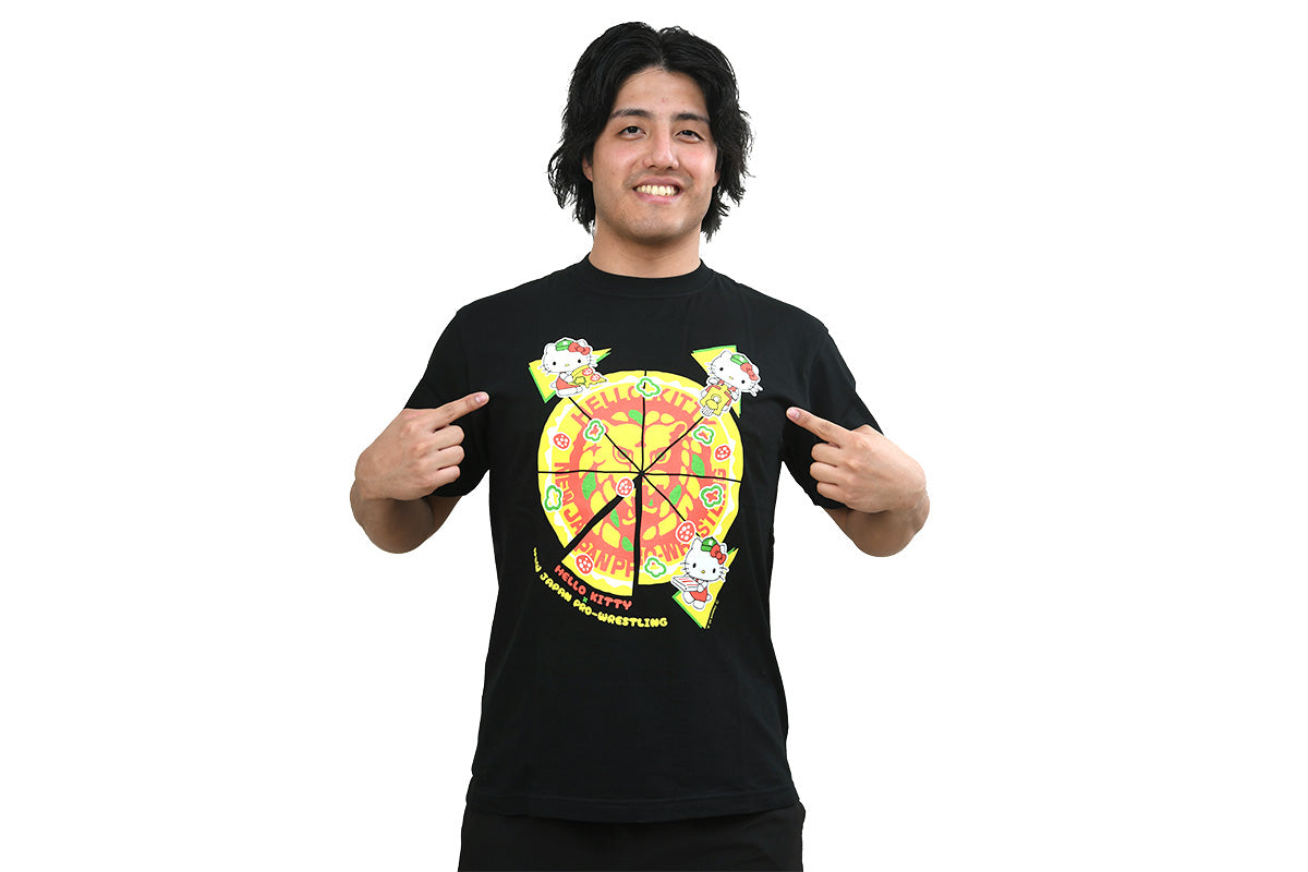 新日本プロレス×ハローキティ コラボTシャツ（PIZZA）