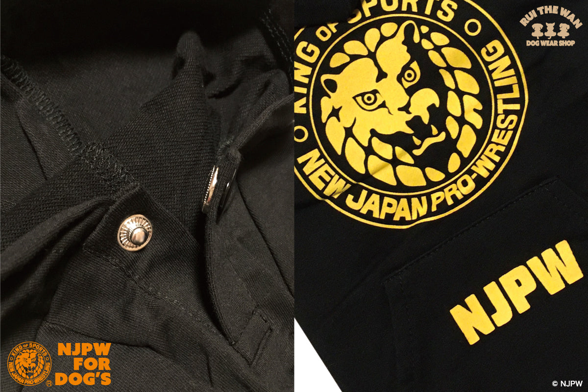 ドッグウェア パーカー（袖有り/ブラック）