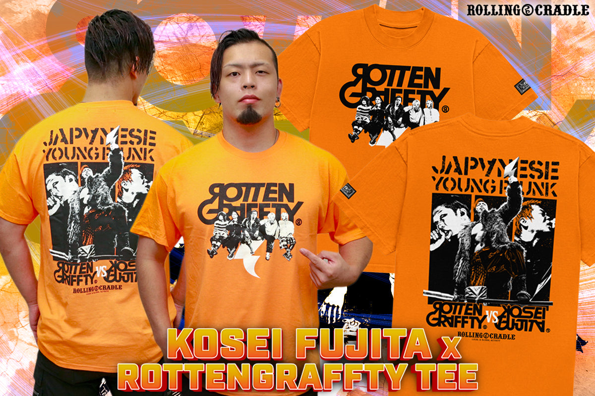 藤田晃生×ROTTENGRAFFTY JAPANESE YOUNG PUNK Tシャツ（ORANGE）
