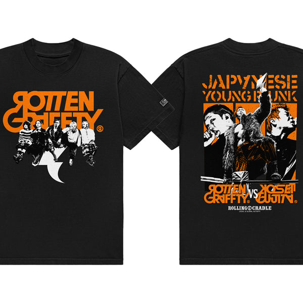 藤田晃生×ROTTENGRAFFTY JAPANESE YOUNG PUNK Tシャツ（BLACK）
