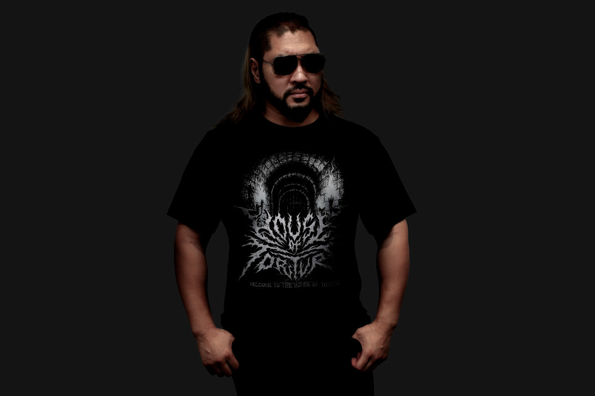 HOUSE OF TORTURE ドライTシャツ（2025・ブラック×シルバー×グレー）