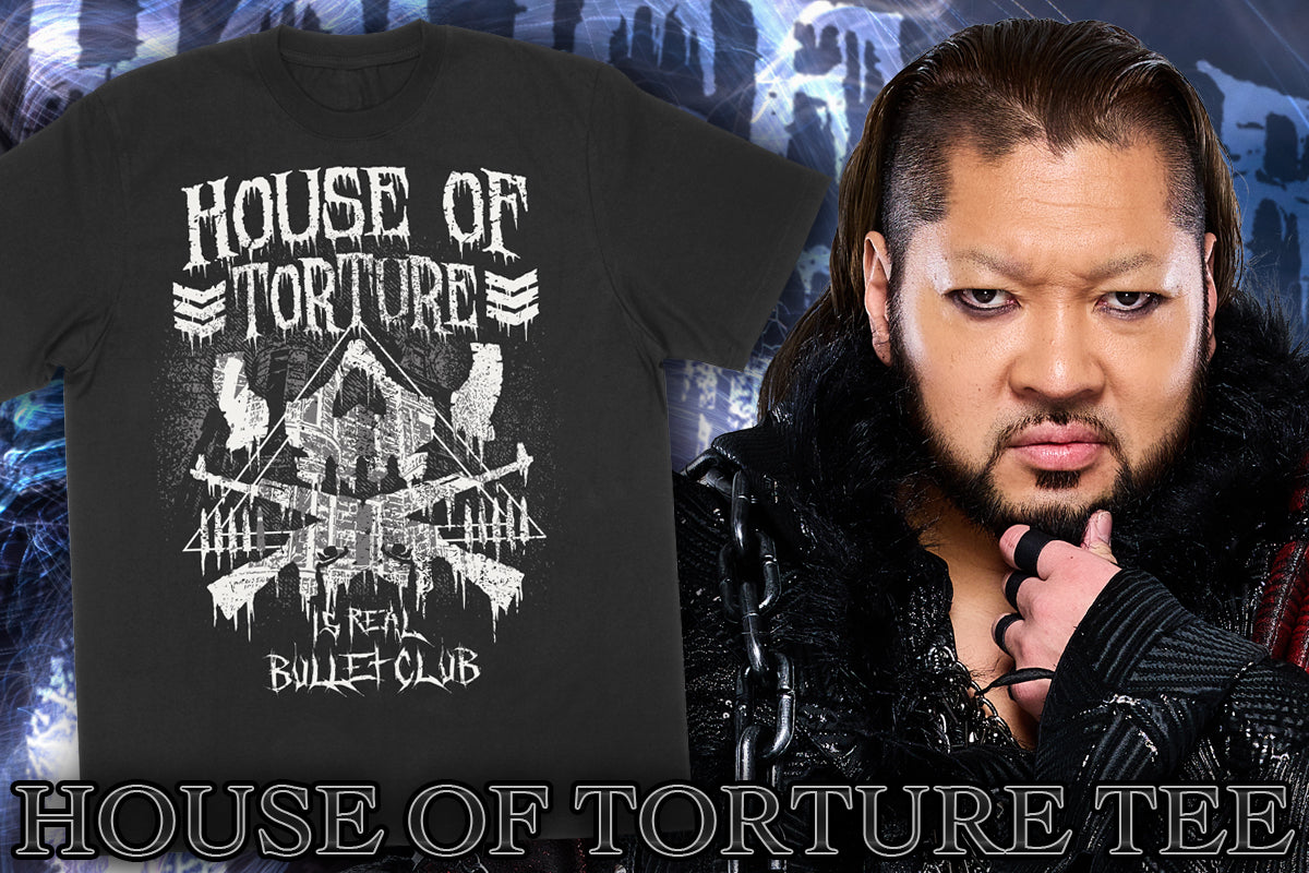 新日本プロレス 闘魂ショッピング限定 HOUSEOFTORTURE ポートレート HOUSE OF TORTURE「REAL BULLET CLUB」Tシャツ