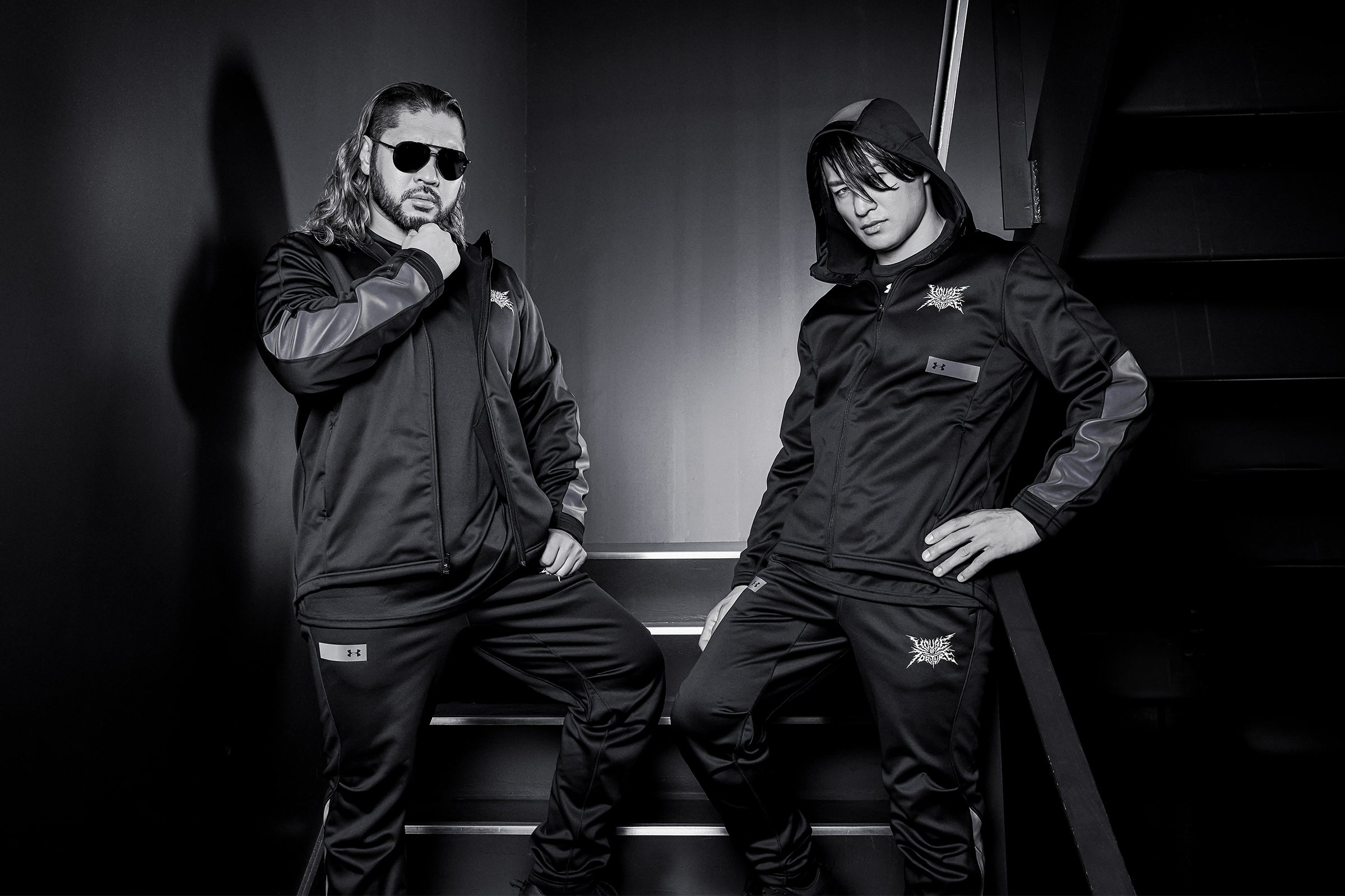 [上下セット] HOUSE OF TORTURE ジャージ ジップジャケット パンツ M ブラック 新日本プロレス 大きいサイズ メンズ SOUL SPORTS×新日本プロレス HOUSE OF TORTURE