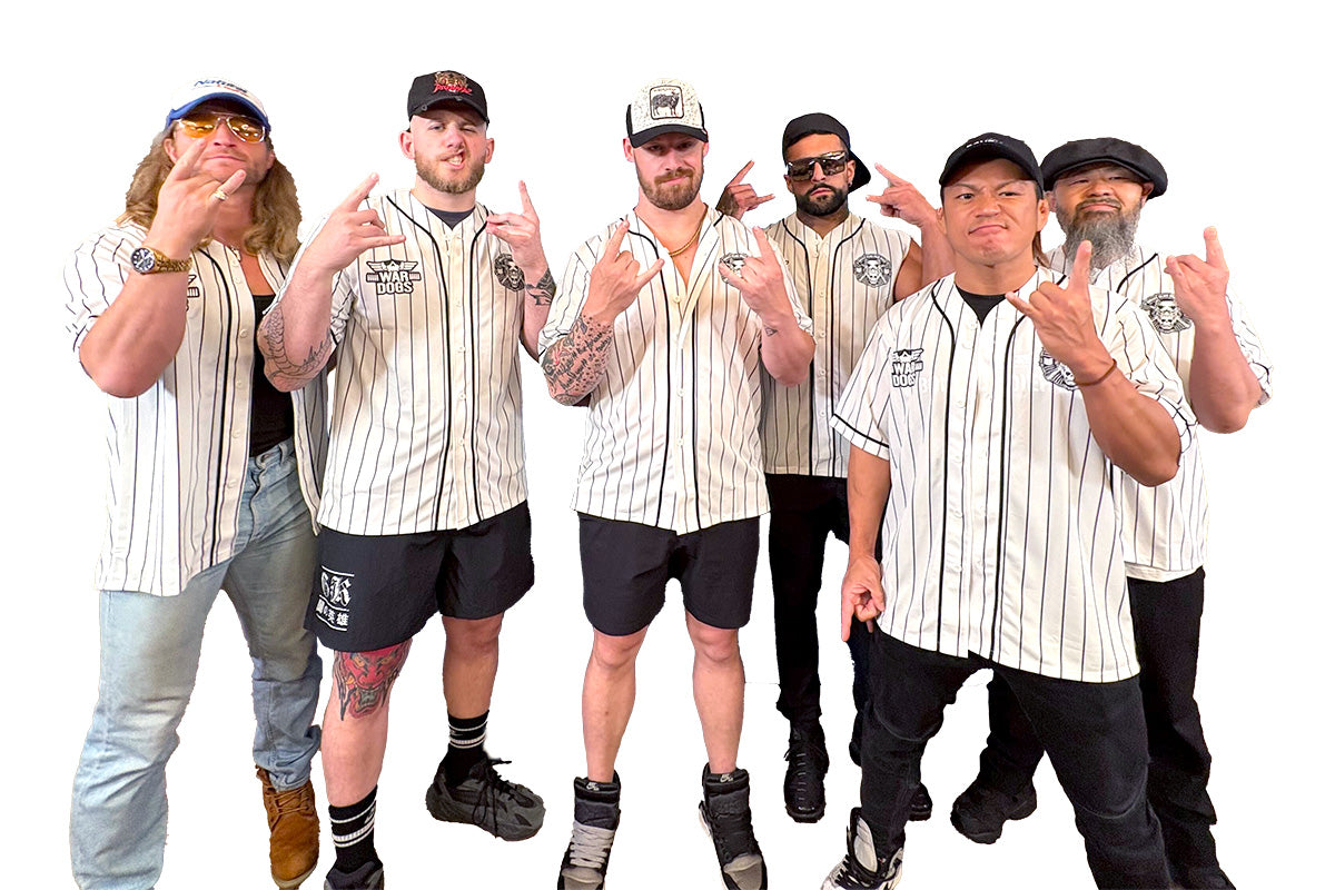 BULLET CLUB WAR DOGS「DAWGS 4 REAL」ベースボールシャツ