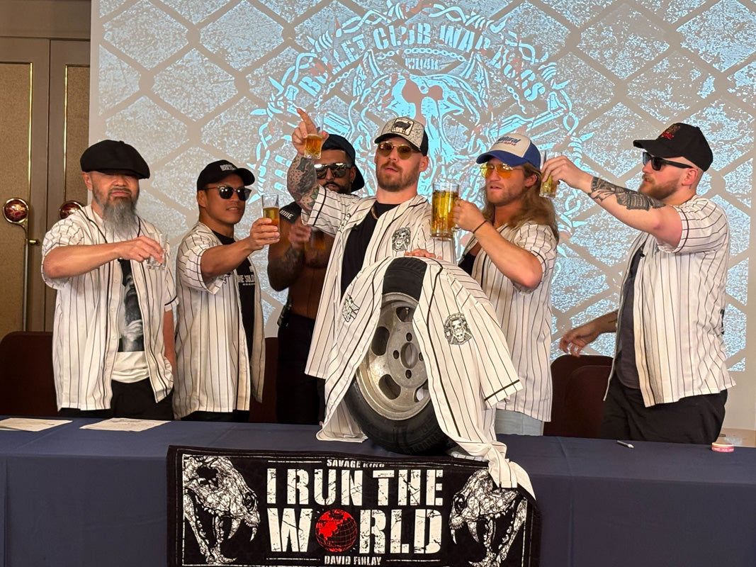 BULLET CLUB WAR DOGS「DAWGS 4 REAL」ベースボールシャツ