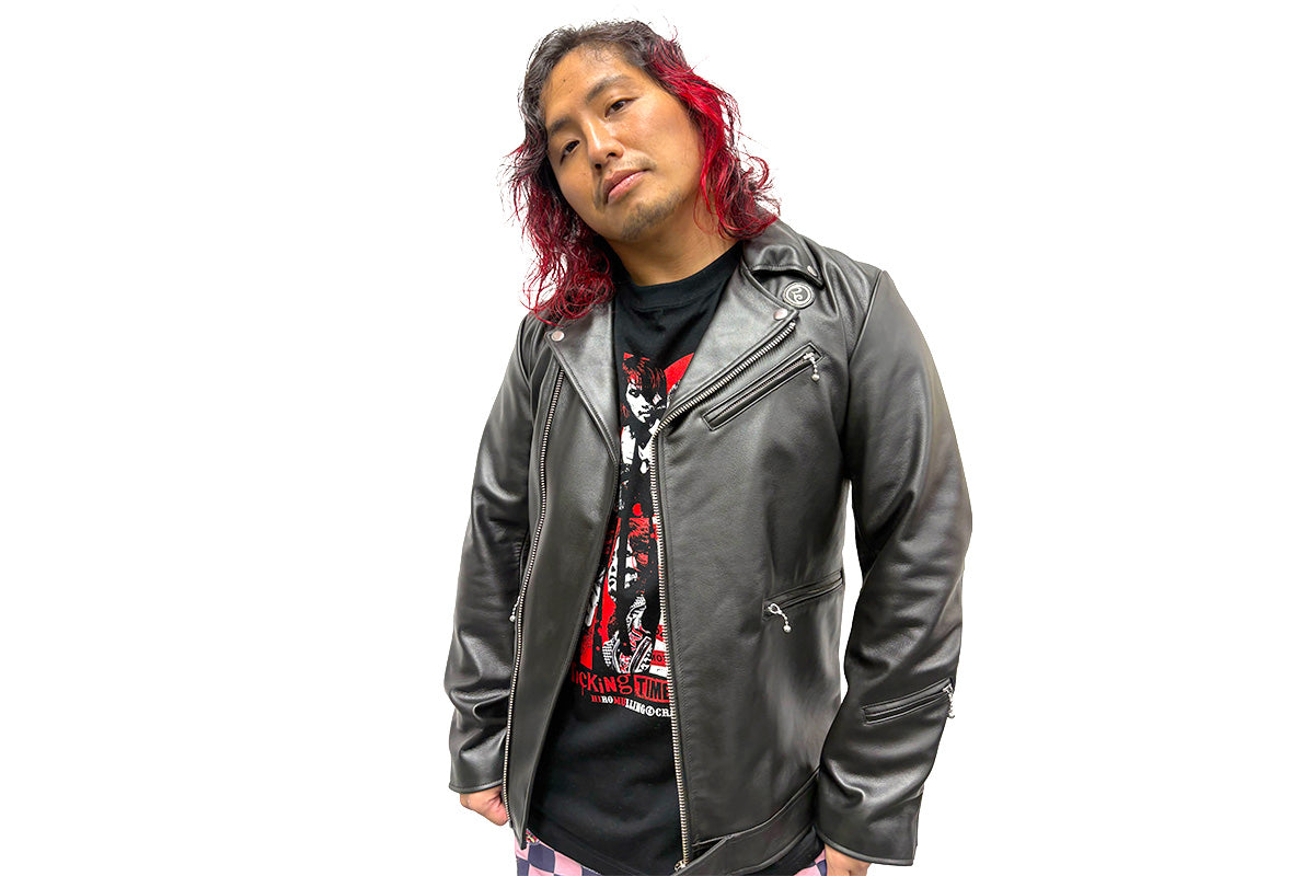 【3月上旬以降お届け】高橋ヒロム&ROLLING CRADLE PRODUCE 15thANNIVERSARY COLLABORATION ライダースジャケット（ブラック）