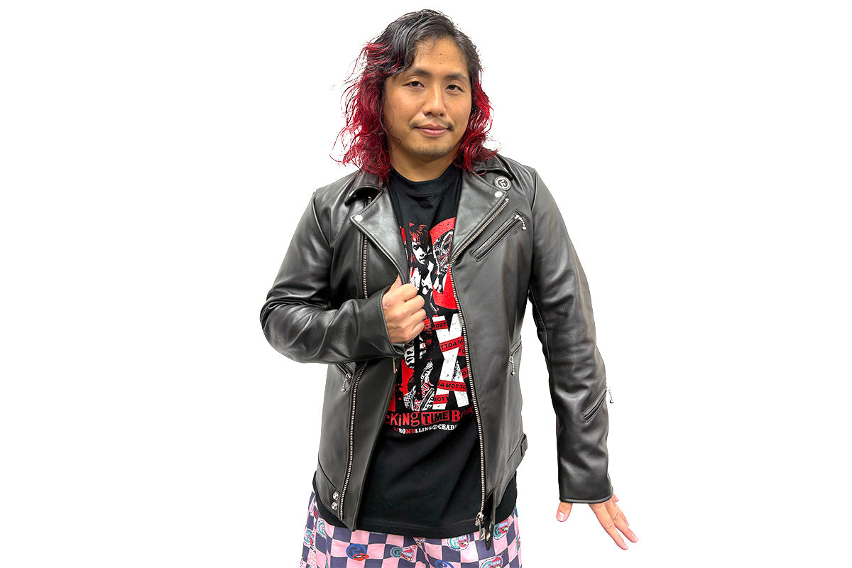 【3月上旬以降お届け】高橋ヒロム&ROLLING CRADLE PRODUCE 15thANNIVERSARY COLLABORATION ライダースジャケット（ブラック）