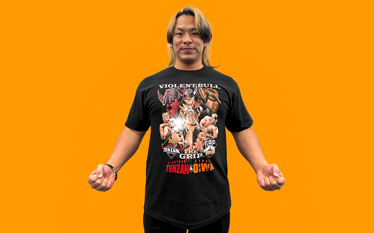 12月中旬以降お届け】大岩陵平＆天山広吉「MOUNTAIN HORN」Tシャツ