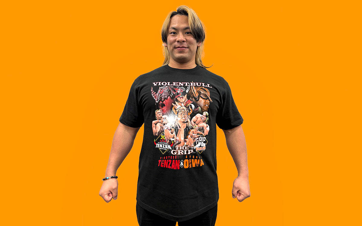 12月中旬以降お届け】大岩陵平＆天山広吉「MOUNTAIN HORN」Tシャツ