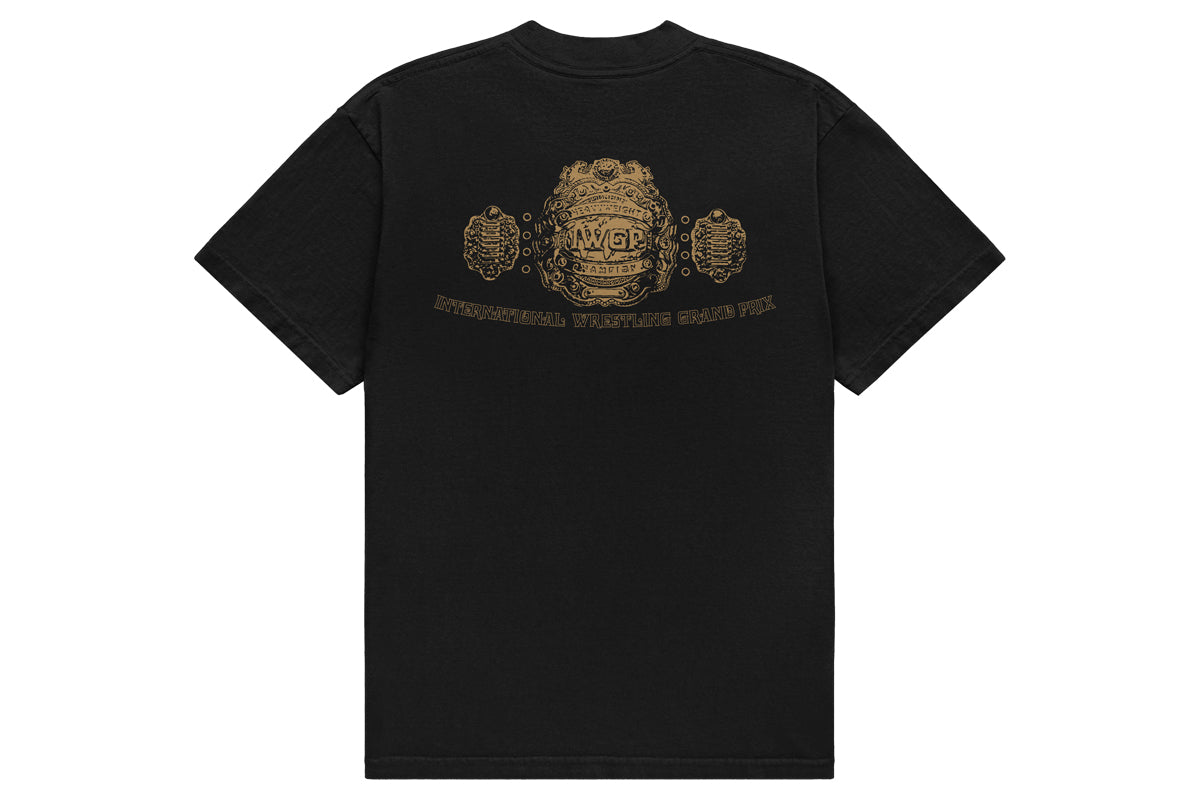 IWGP Tシャツ（ブラック×ゴールド）
