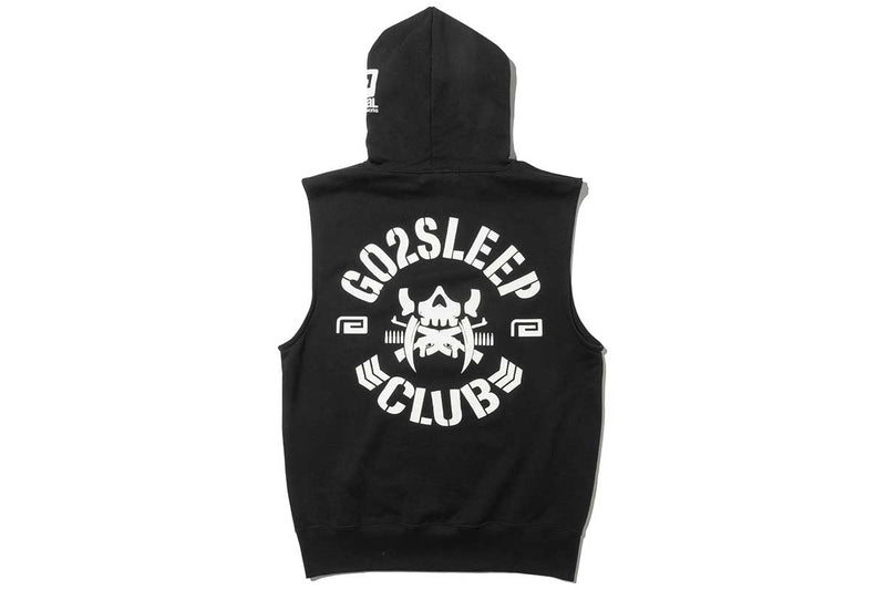 KENTA「GO 2 SLEEP CLUB CIRCLE LOGO SLEEVELESS PARKA」