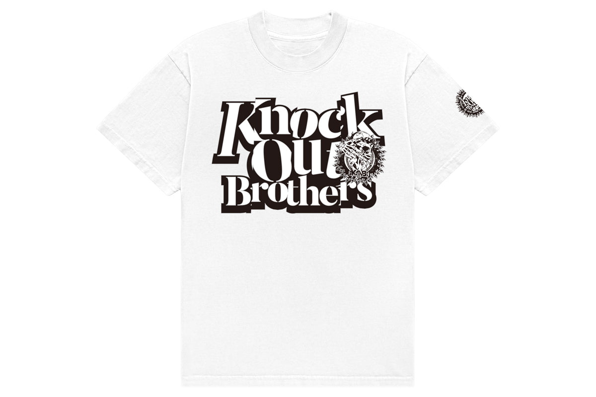 【9/13以降お届け】Knock Out Brothers「K.O.B 1st Anniv.」Tシャツ（ホワイト）